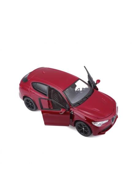 Bburago - Autá HOBBY, Plus, Alfa Romeo Stelvio, červená, 1:24