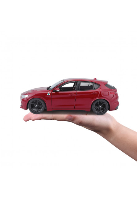 Bburago - Autá HOBBY, Plus, Alfa Romeo Stelvio, červená, 1:24