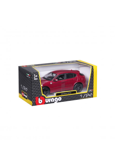 Bburago - Autá HOBBY, Plus, Alfa Romeo Stelvio, červená, 1:24