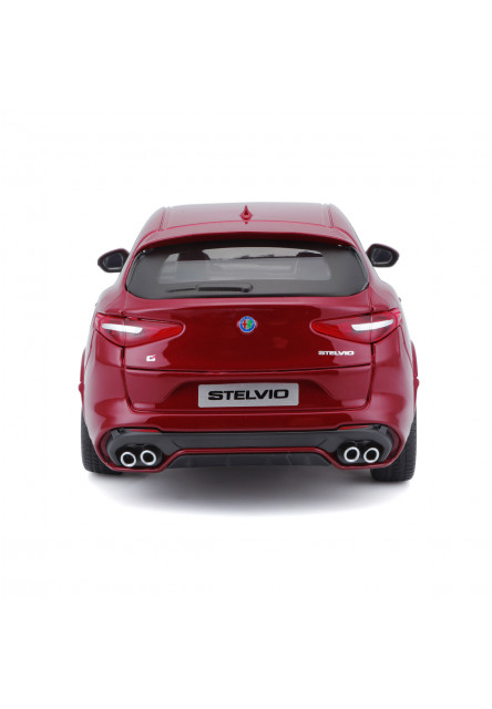 Bburago - Autá HOBBY, Plus, Alfa Romeo Stelvio, červená, 1:24