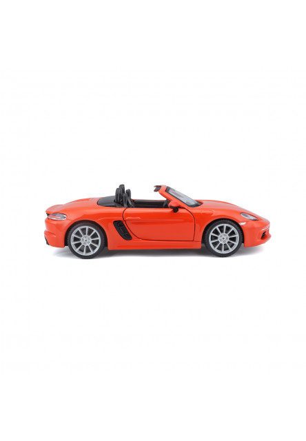 Bburago - Autá HOBBY, Plus, Porsche 718 Boxster, orange, 1:24