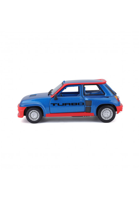 Bburago - Autá HOBBY, Plus, Renault 5 Turbo, modrá, 1:24