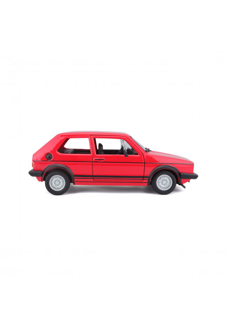 Bburago - Autá HOBBY, Plus, Volkswagen Golf Mk1 GTI (1979), červená, 1:24