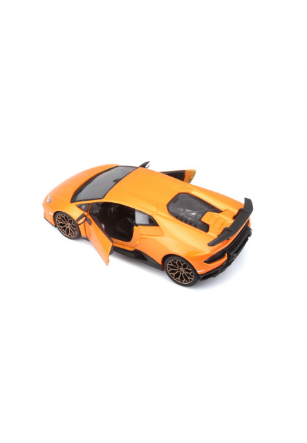 Bburago - Autá HOBBY, Plus, Lamborghini Huracán Performante, metal oranžová, 1:24