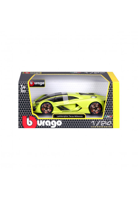 Bburago - Autá HOBBY, Plus, Lamborghini Terzo Millennio, metal šedá, 1:24