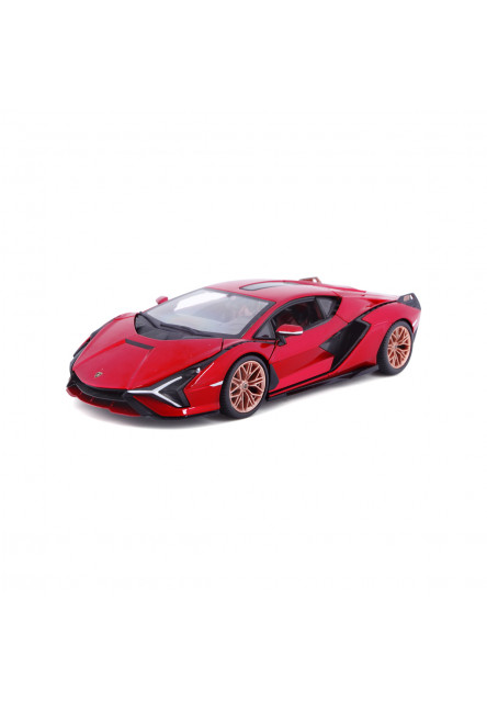 Bburago - Autá HOBBY, Plus, Lamborghini Sián FKP 37, červená, 1:24