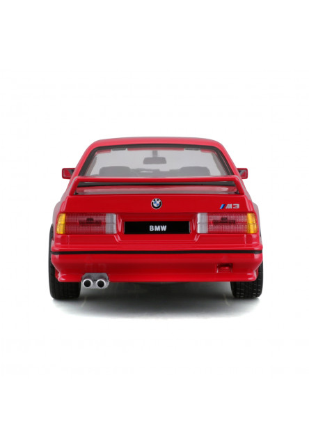 Bburago - Autá HOBBY, 1988 BMW 3 Series M3, červená, 1:24