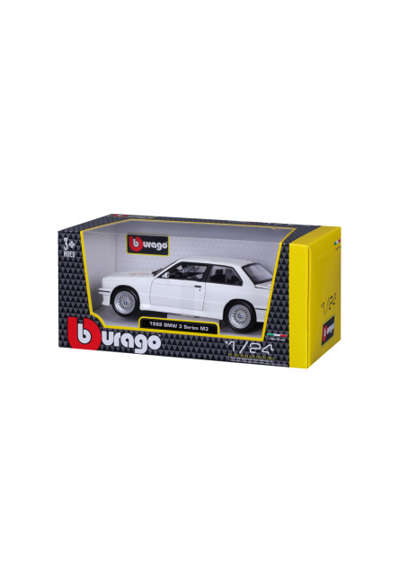 Bburago - Autá HOBBY, Plus, BMW 3 Series M3, biela, 1:24
