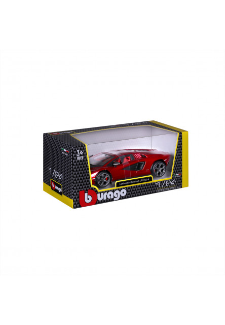 Bburago - Autá HOBBY, Plus, Lamborghini Countach LPI 800-4, červená, 1:24