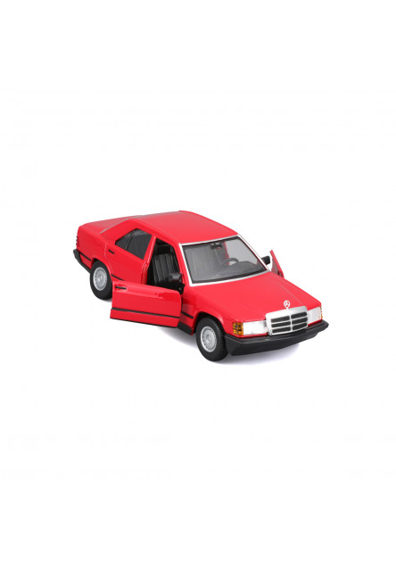 Bburago - Autá HOBBY, Plus, Mercedes-Benz 190 E 2.6, červená, 1:24