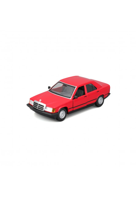 Bburago - Autá HOBBY, Plus, Mercedes-Benz 190 E 2.6, červená, 1:24
