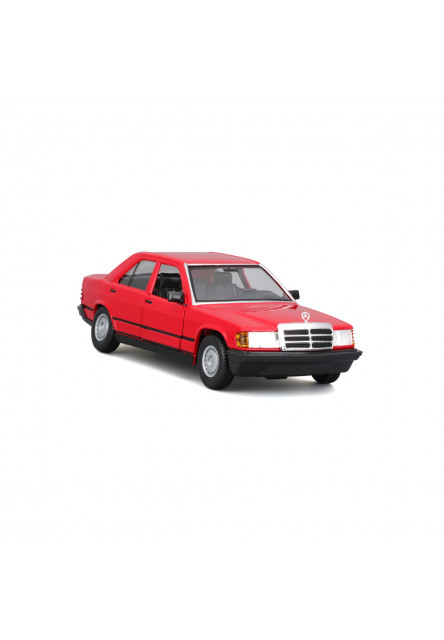 Bburago - Autá HOBBY, Plus, Mercedes-Benz 190 E 2.6, červená, 1:24