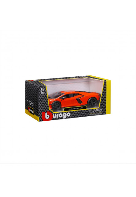 Bburago - Autá HOBBY, Plus, Lamborghini Revuelto, oranžová, 1:24