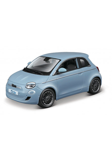 Bburago - Autá HOBBY, Plus, Fiat 500e (2023), modrá, 1:24