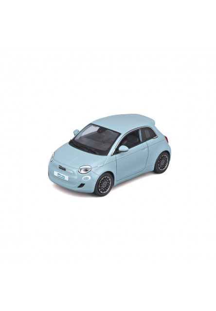 Bburago - Autá HOBBY, Plus, Fiat 500e (2023), modrá, 1:24