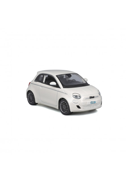 Bburago - Autá HOBBY, Plus, Fiat 500e (2023), biela, 1:24