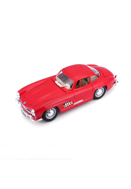 Bburago - Autá HOBBY, Mercedes-Benz 300 SL (1954), červená, 1:24