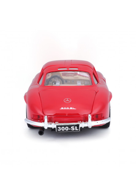 Bburago - Autá HOBBY, Mercedes-Benz 300 SL (1954), červená, 1:24