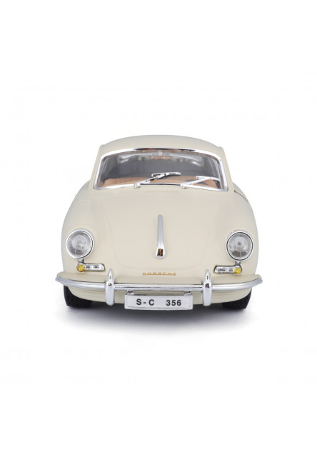 Bburago - Autá HOBBY, Porsche 356B Coupe (1961), krémové, 1:24