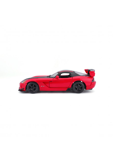 Bburago - Autá HOBBY, Dodge Viper SRT 10 ACR, červeno-čierna, 1:24
