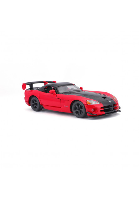 Bburago - Autá HOBBY, Dodge Viper SRT 10 ACR, červeno-čierna, 1:24
