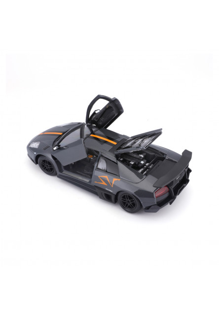 Bburago - Autá  HOBBY, Murciélago LP 670-4 SV China Limited Edition, metal šedá, 1:24