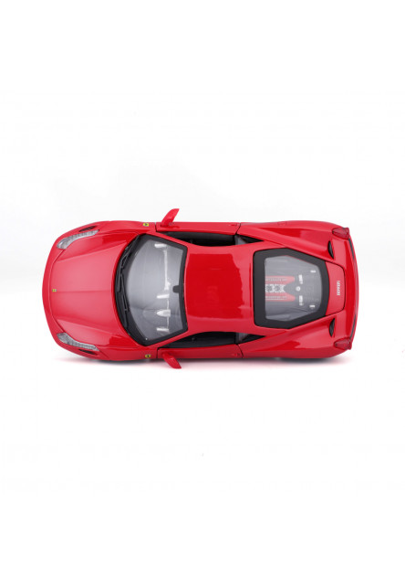 Bburago - RACE+PLAY, Ferrari 458 Italia, červená, 1:24