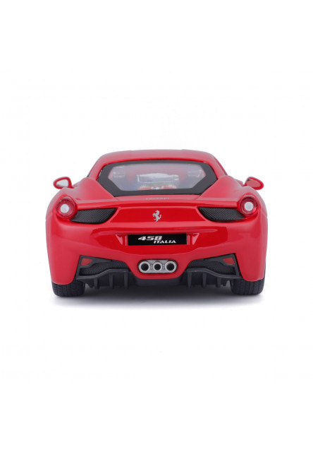 Bburago - RACE+PLAY, Ferrari 458 Italia, červená, 1:24