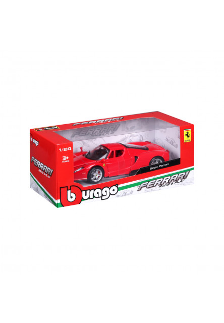 Bburago - RACE+PLAY, Enzo Ferrari, červená, 1:24