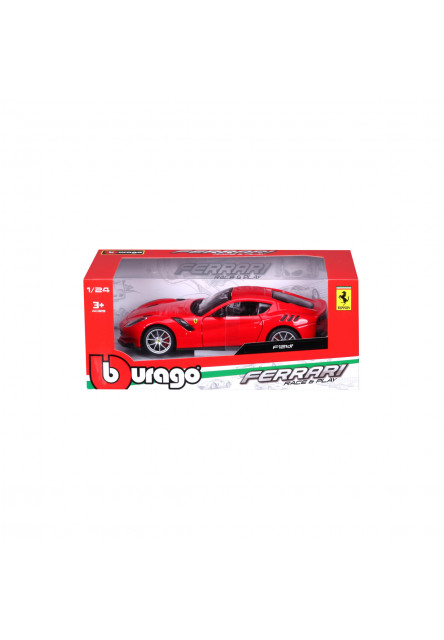 Bburago - RACE+PLAY, Ferrari F12tdf, červená, 1:24