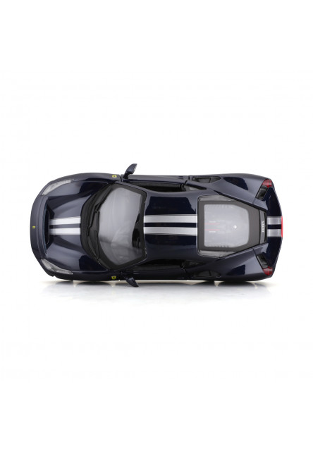 Bburago - RACE+PLAY, Ferrari 488 Pista, tmavo modrá, 1:24