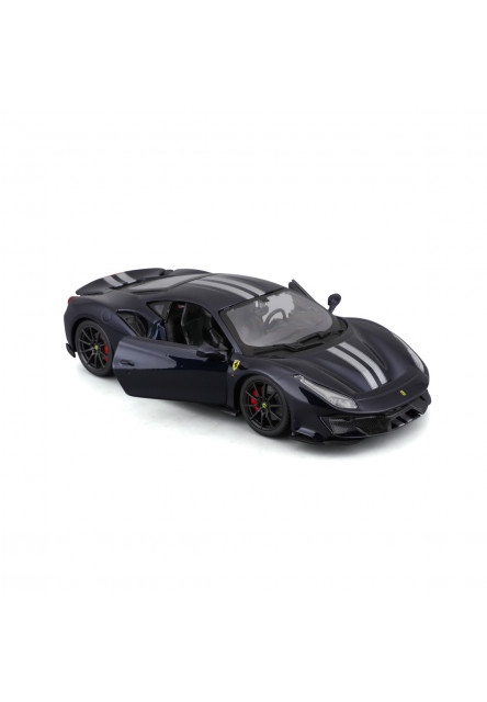 Bburago - RACE+PLAY, Ferrari 488 Pista, tmavo modrá, 1:24