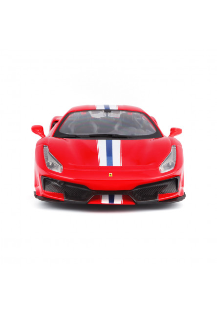 Bburago - RACE+PLAY Ferrari 488 Pista, červená, 1:24