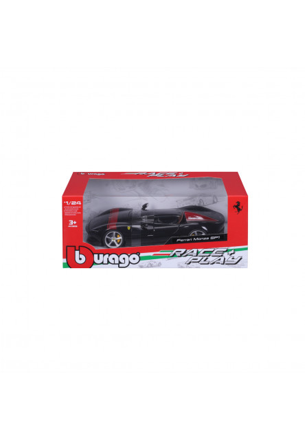 Bburago - RACE + PLAY, Ferrari Monza SP1, čierna, 1:24