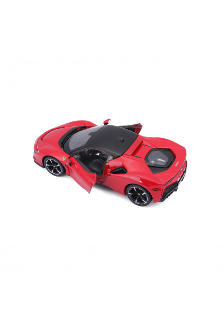 Bburago - RACE+PLAY, Ferrari SF90 Stradale, červená, 1:24