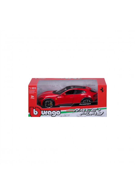 Bburago - RACE+PLAY, Ferrari Purosangue, červená, 1:24