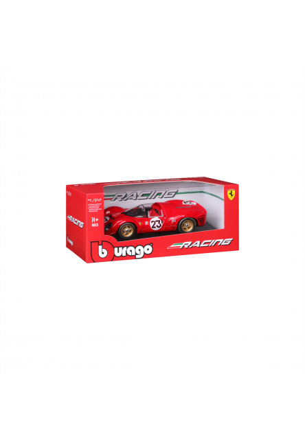 Bburago - RACING, FERRARI, 330 P4 Daytona (1967), červená, 1:24