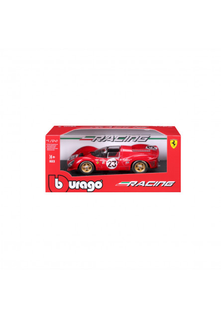 Bburago - RACING, FERRARI, 330 P4 Daytona (1967), červená, 1:24