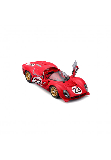 Bburago - RACING, FERRARI, 330 P4 Daytona (1967), červená, 1:24
