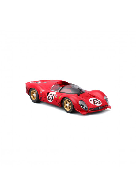 Bburago - RACING, FERRARI, 330 P4 Daytona (1967), červená, 1:24