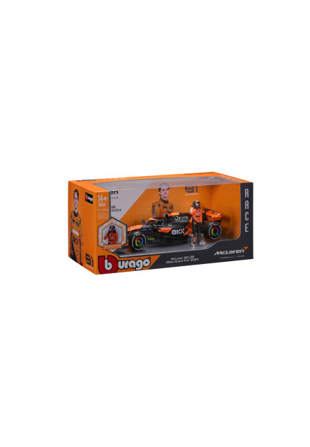 Bburago - RACE Formula F1, McLaren F1 Team MCL38 (2024), 81 Oscar Piastr, 1:24