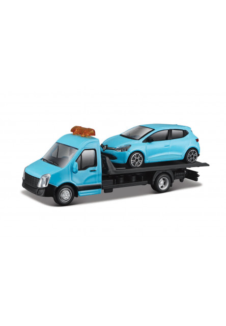 Bburago - Flatbed Transort a Tow Truck, Street Fire, 1:43, assort