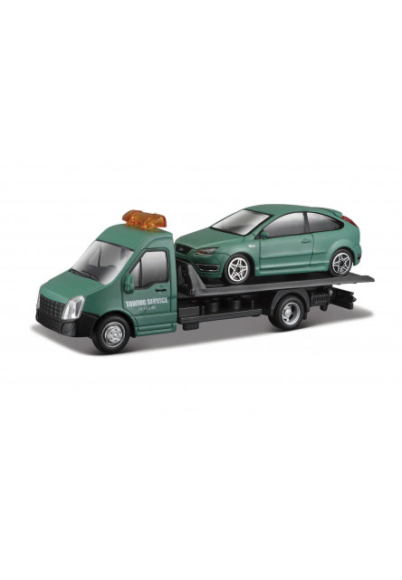 Bburago - Flatbed Transort a Tow Truck, Street Fire, 1:43, assort