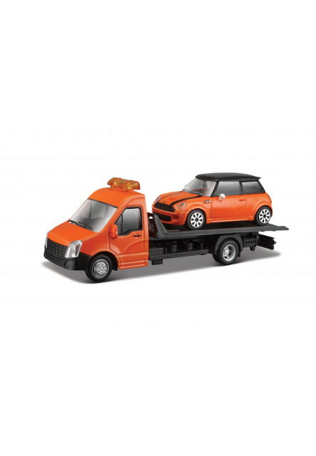 Bburago - Flatbed Transort a Tow Truck, Street Fire, 1:43, assort