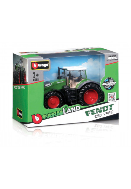 Bburago - FarmLand, Traktor so zotrvačníkom, 10cm, assort