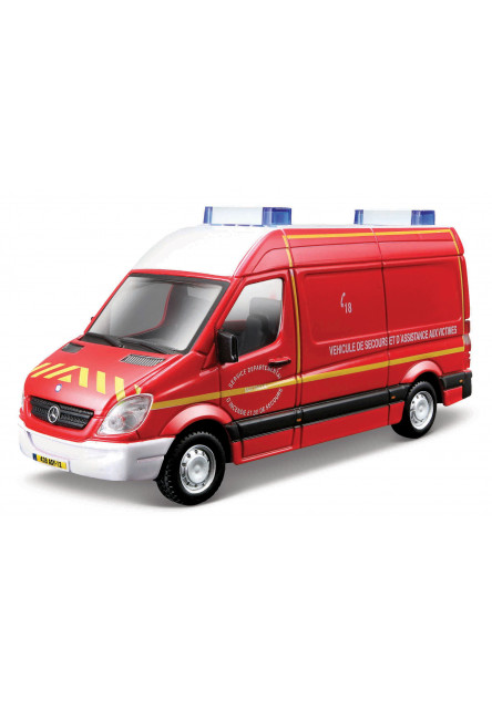 Bburago - Emergency, Záchranné vozidlá, dodávky, 1:50, assort