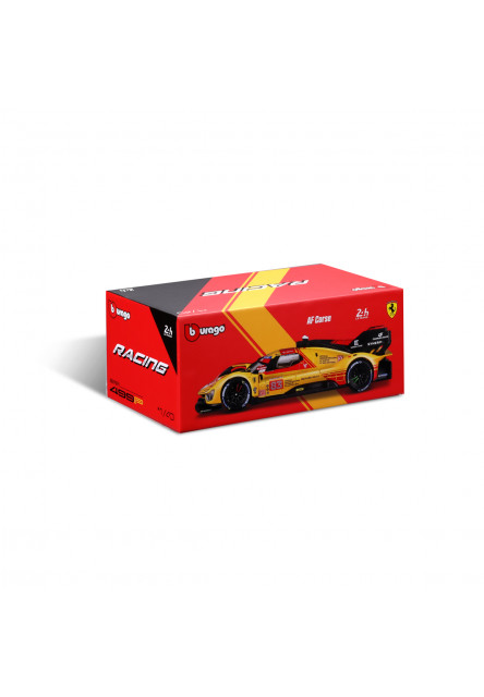 Bburago - RACING, Ferrari 499P - 24H Le Mans 2024 v dekoratívnej krabičke, 1:43