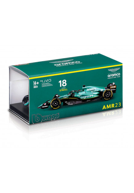 Bburago - RACE Formula F1, Aston Martin AMR23 (2023), 18 Lance Stroll, 1:43