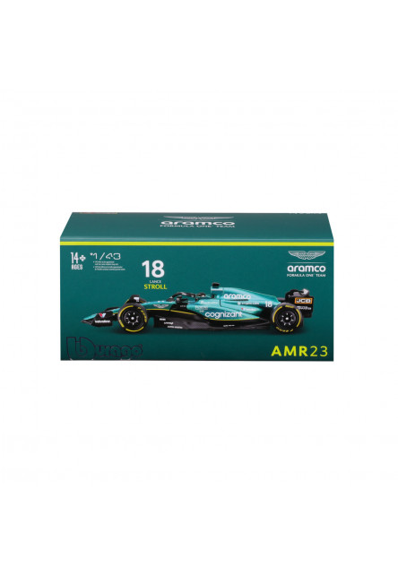 Bburago - RACE Formula F1, Aston Martin AMR23 (2023), 18 Lance Stroll, 1:43