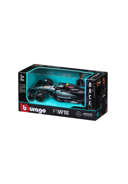 Bburago - RACE Formula F1, Team Mercedes-AMG Petronas W15 (2024), #44 Lewis Hamilton, 1:43